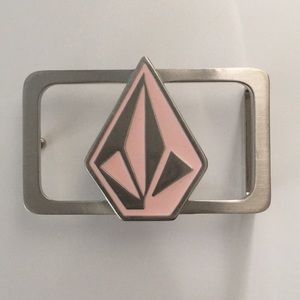 Volcom Stone pink belt buckle